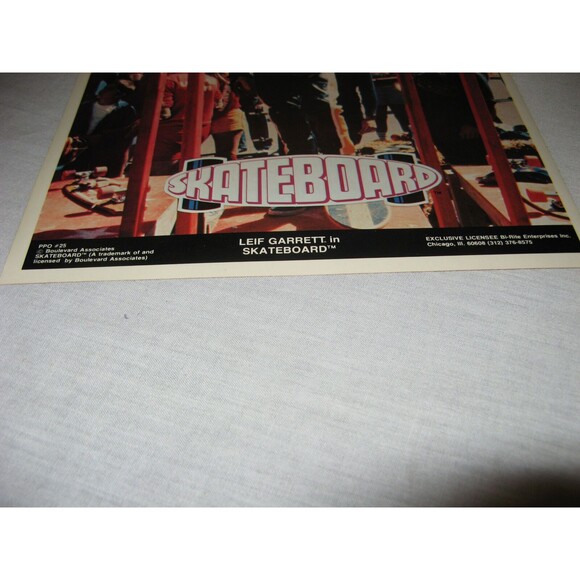 LEIF GARRETT in SKATEBOARD 1970's Poster Put-On Sticker VINTAGE NICE - Picture 2 of 3